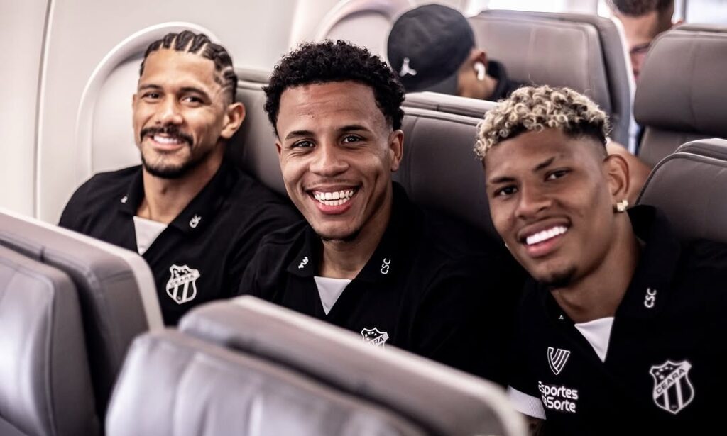 Fernando Sobral, Lucas Lima e Marcos Victor, do Ceará