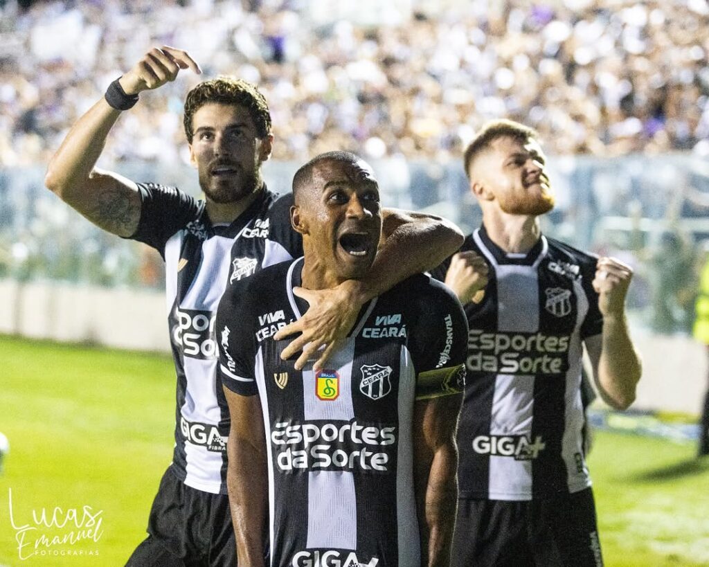 Pedro Raul, Willian Machado e Marllon, do Ceará / Série A