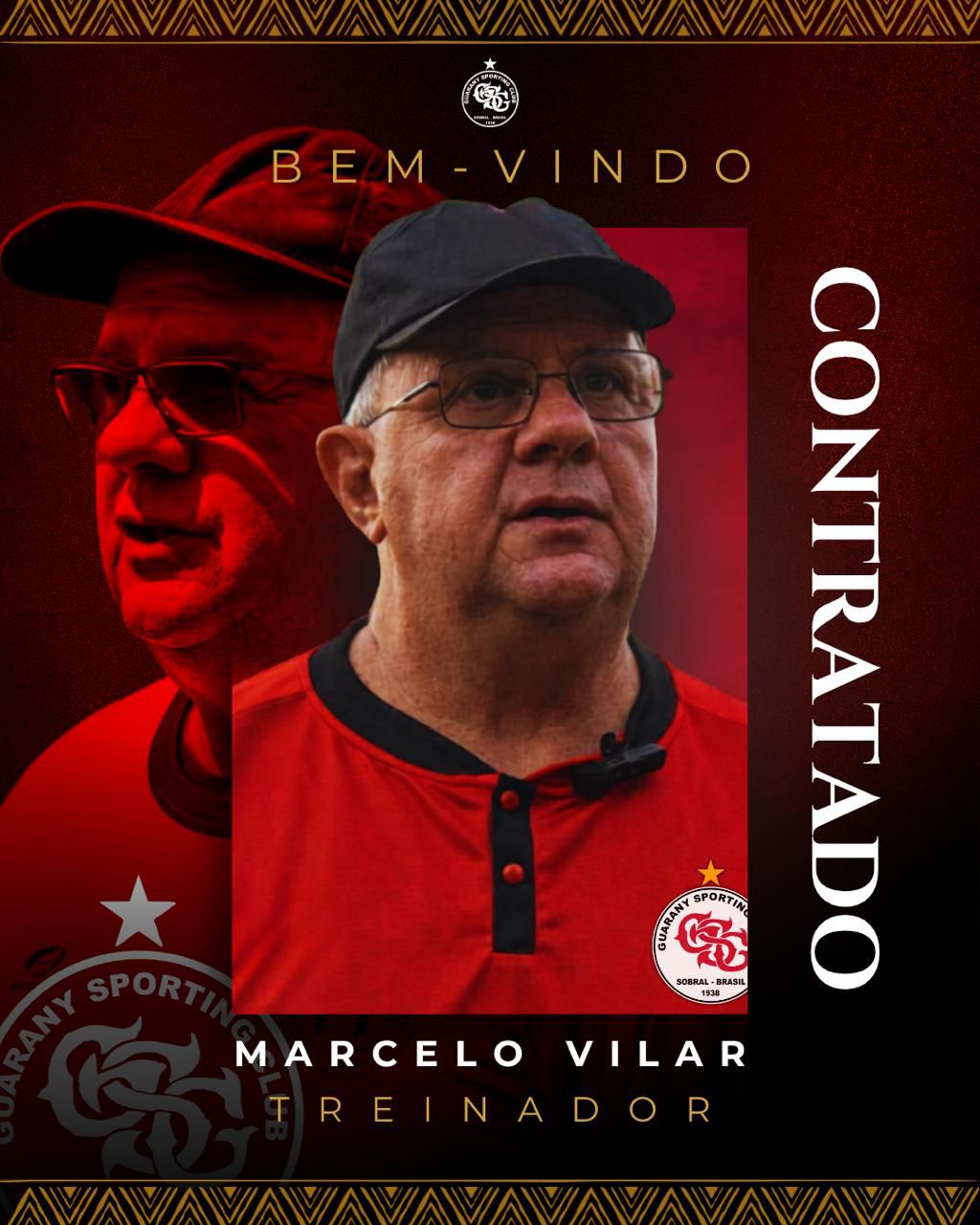 Marcelo Vilar é o novo treinador do Guarany de Sobral